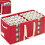 Boîte de rangement rouge pour décorations de Noël avec séparateurs ajustables 1