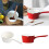 Enamel Milk Pan With Handle Boiling Pot Pan Saucepan Kitchen Cookware White 7