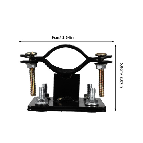 Universal Metal Front Basket Bracket Mounting Adapter for Secure Handlebar Attachment 1