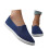 Γυναικεία casual παπούτσια, μοντέρνα, unisex, φλατ, άνετα, sneakers από καμβά, για καθημερινή 4