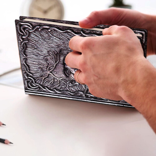 European Style 3D Handmade Tree Person Notebook Hardcover 2