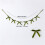 Velvet Bow Garland 70.87in Polyester Multi-Colour 1