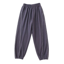 Thermal Kids Joggers for Boys & Girls, Winter Lined Soft Warm Trousers, Thickened Cozy Casual Pants, Dark Gray, 8-9 Years