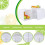 Gloreen 4-Pack 2.9 Gallon τετράγωνος πλαστικός κουβάς με σφραγισμένο καπάκι, μικρός κουβάς 3