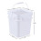 Gloreen 4-Pack 2.9 Gallon τετράγωνος πλαστικός κουβάς με σφραγισμένο καπάκι, μικρός κουβάς 4