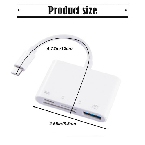 Multi-Function SD Card Reader USB 3.0 – High-Speed Portable Adapter for SD/microSD/USB, compatible with laptops, tablets, digital cameras 2