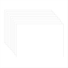 12 Stück Schrumpffolien, 0,3 mm, mattiert/glänzend