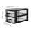 Schwarzer PP-Schubladenorganizer, 24 x 20 x 17 cm 2