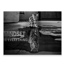 Affiche murale « L'état d'esprit est primordial » 30 x 45 cm