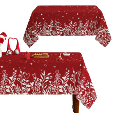 Nappe rectangulaire 130 cm (51 pouces) en polyester pour la Saint-Valentin