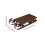 Mini sleigh tabletop decoration light brown 1 set 5