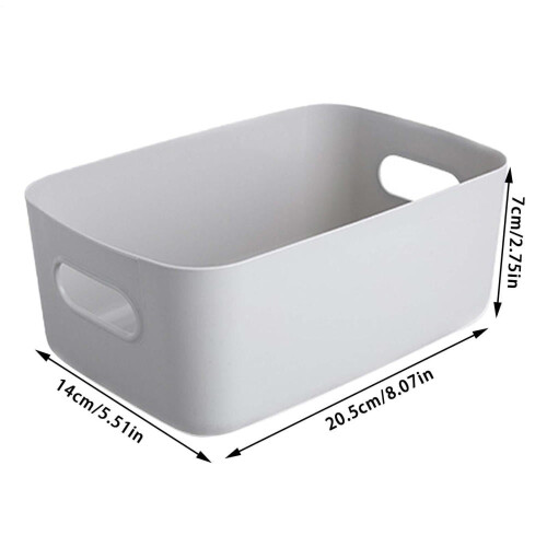 Plastic Storage Bins with Handles – For Pantry, Kitchen, Closets; Compatible with Home Organization 1