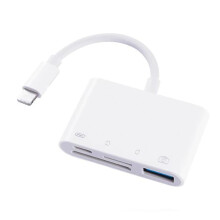 Multi-Function SD Card Reader USB 3.0 – High-Speed Portable Adapter for SD/microSD/USB, compatible with laptops, tablets, digital cameras