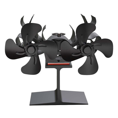 Ventilator de șemineu cu motor dublu, multifuncțional, 20x9x17cm, robust 1