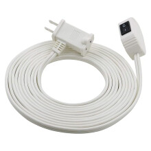 Prime Wire & Cable weißes Bürostromkabel SPT-2 15 Fuß