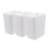 Cubo de basura rectangular de plástico de 4,5 galones 1