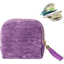 Travel Jewelry Organizer Case with Zipper & Tassel, Portable Multi-Compartment Pouch for Earrings, Necklaces, Rings and Bracelets