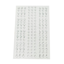 Face Rhinestones Pearls Sparkling Face Jewelry Beauty Unique Makeup Enthusiast Gemstones for Social Gatherings