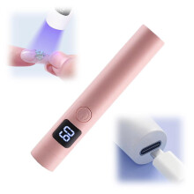 Lámpara UV para uñas, portátil, recargable, con temporizador de 20/60 segundos.
