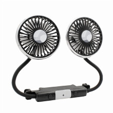 360 Hose Cooling Fan for Car Backseat, Portable USB Fan for Kids/Baby (Rear-Facing), 3-Speed LED Light – Compatible with SUV/RV/Pickup
