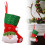 4 Mini Meias de Natal de Feltro com Boneco de Neve, Urso Polar e Papai Noel 3