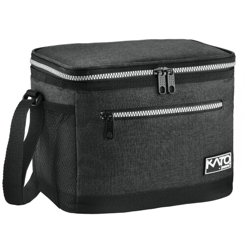 Sac à lunch isotherme étanche couleur anthracite, format moyen