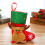 4 Mini Meias de Natal de Feltro com Boneco de Neve, Urso Polar e Papai Noel 5