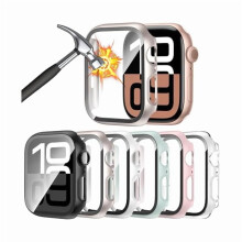 6-Pack Case & Screen Protector for Apple Watch 42mm Series 11/10, Ultra-Thin Tempered Glass, Full Coverage, Scratch-Resistant