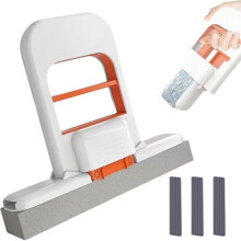 Gettoreach/Multipleon Mini Foldable Desktop Mop – Mop for Wet & Dry, Predominantk 2025 Self-Squeeze Sponge Cleaning Tool, for Small Spaces, Desktop