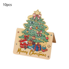 A Holiday Greeting Cards With Christmas Tree Design Set Of 10 For Festive Notes Flower Shop Use