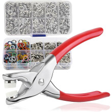 100PCS Metal Buttons Sewing Kit with Snap Fasteners & Pliers for Clothing Repair & DIY Crafts – Compatible with All Fabrics