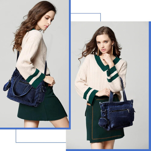 Bolso bandolera vaquero para mujer 1