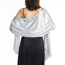 Xale e echarpe para vestido de noite, xale feminino macio, xale e lenço de uso duplo, adequado para festas de gala, vestidos de noiva e damas de