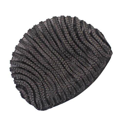 2 Pcs Headgear Elastic Wig Caps 20.00X20.00X0.30CM Black
