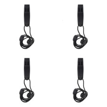 Portable 120dB Loud Blast Safety Signaling Whistle 4pcs Emergency Whistle with Adjustable Neck Strap for Kayaking