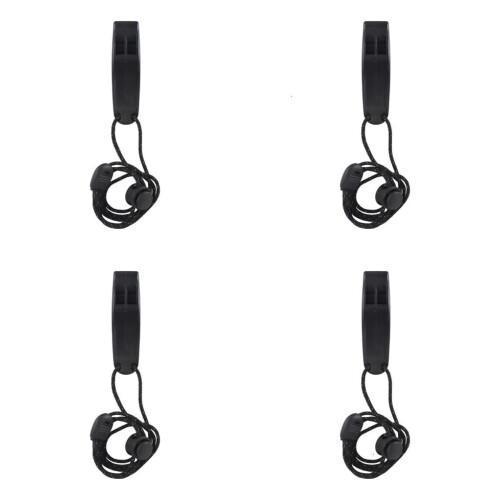Emergency Whistle Portable 120dB 4pcs with Neck Strap