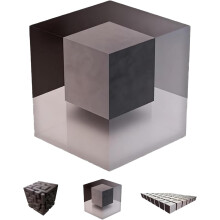 Impossible Corners 3D-muursticker – Verwijderbare sticker met illusie-hoeken, moderne woondecoratie voor woonkamer, kantoor, studentenkamer
