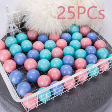 25 Pcs Ball Pit Balls Kids 2.16 inch Baby Toys, Pool Water Toys, Macaron Ocean Balls, BPA Free Crush Proof Plastic Toy Balls for Ball Pit