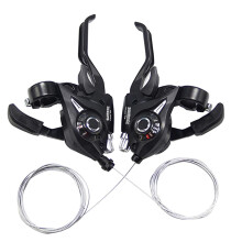 Bike Gear Shifter 21 Speed Shift Lever and Brake with Gear Indicator for Mountain Road Bicycle 3x7 Speed Shifter