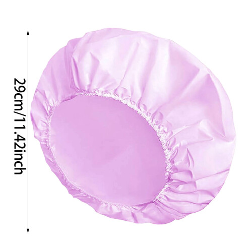 Reusable Shower Cap For And Soft Elastic Band Bath Hair Protector 1