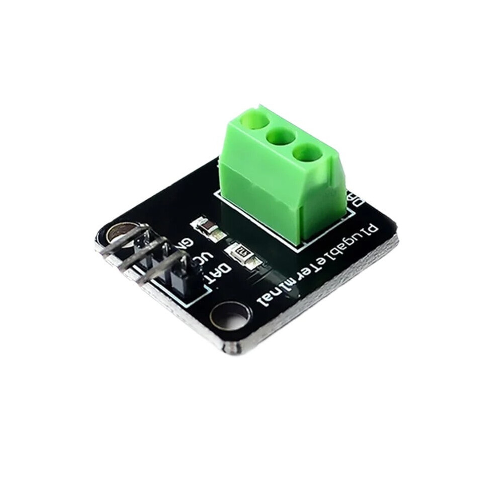 DS18B20 Temperature Sensor Module Kit Waterproof 100CM Digital Sensor Cable Stainless Steel Probe Terminal Adapter - DS18B20 ADAPTER