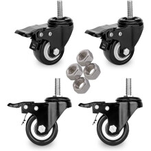 2-calowe koła skrętne o dużej wytrzymałości 600 funtów 3/8"-16