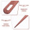 Βελόνες πλεξίματος Big Eye (4 τεμάχια), Ξύλινες βελόνες ύφανσης για χειροτεχνίες 8