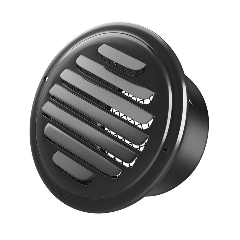 Sturdy Stainless Steel Round Soffit Vent Covers Louvered Grille Portable Accessory For Garage And Apartment Ventilation 9181073340543