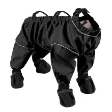 Dog Rain Pants with Suspenders Waterproof Dust Protection