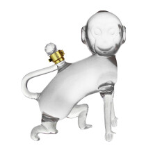 1000ml Whisky Decanter for Rum Tequila Unique Clear Decoration Monkey Shape Wine Bottle Liquor Dispenser for Holiday Gifts Home Bar Adults