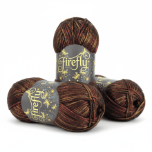 Firefly Iridescent Shimmer Yarn – 100g Luminous Aran Knitting Thread, Color-Shifting Glow Yarn for Sweaters & Art – Compatible with Standard