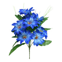 Bouquet de lotus artificiel West Lotus 42 cm - Fleurs artificielles multicolores pour centres de table de mariage, décoration intérieure et