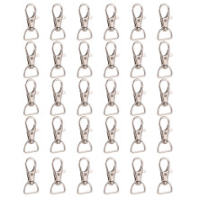D Swivel Clasp Silver Alloy Lobster Claw Clasp Safe and Durable for Decoration
