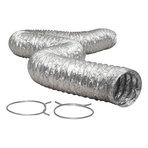 Αγωγός μετάβασης στεγνωτηρίου Proflex 4" x8' UL2158 με 2 σφιγκτήρες